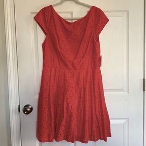 Coral colored dress